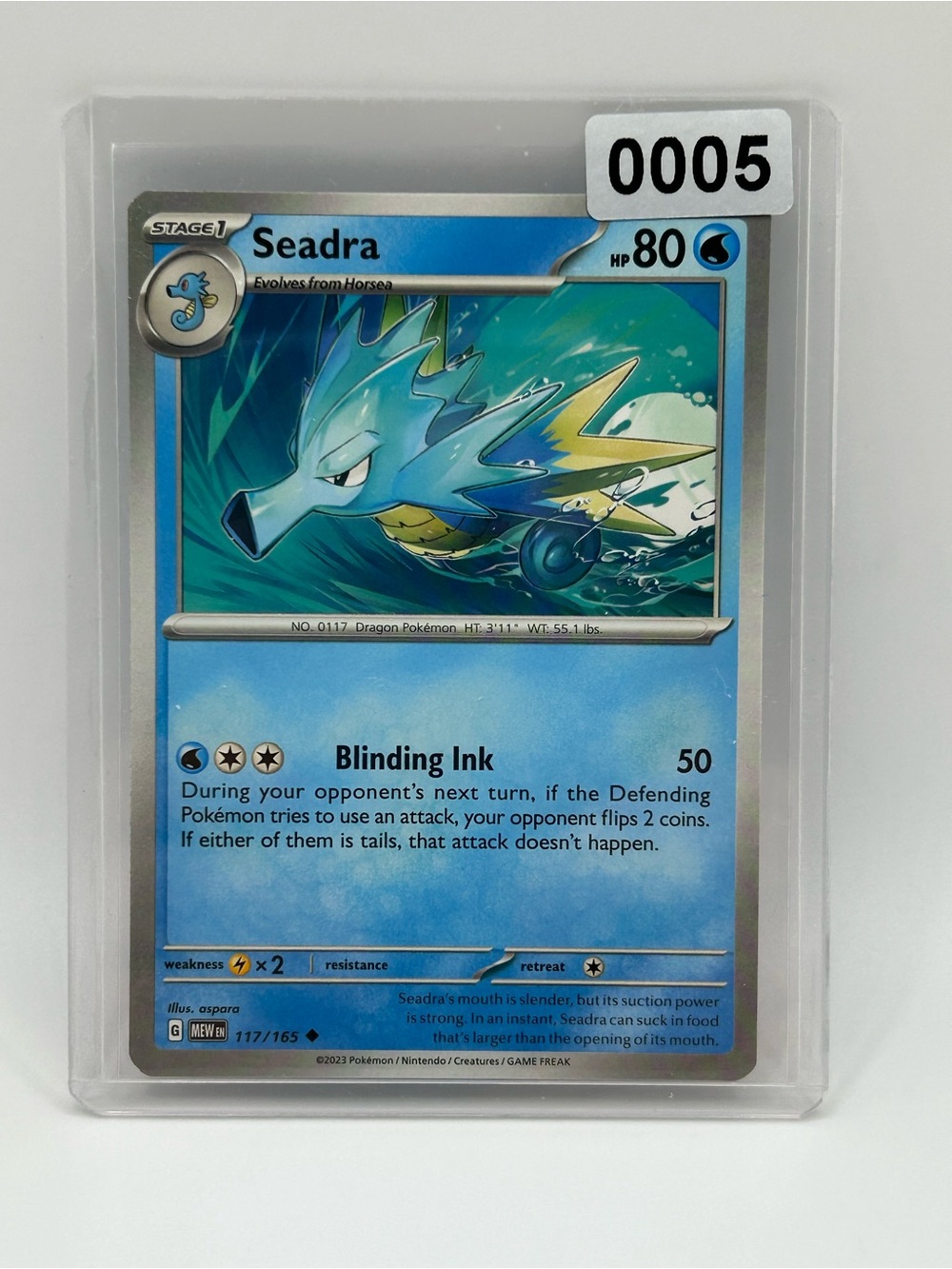 Seadra Pokemon Trading Card